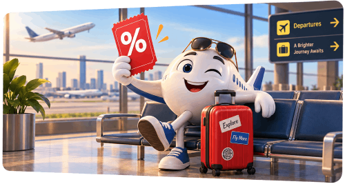 Save upto 50% on flights